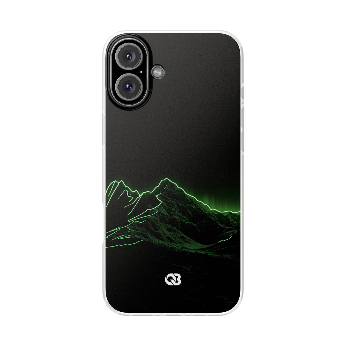 Nordic Mountain Contour · Lite Phone Case for iPhone ·  Black