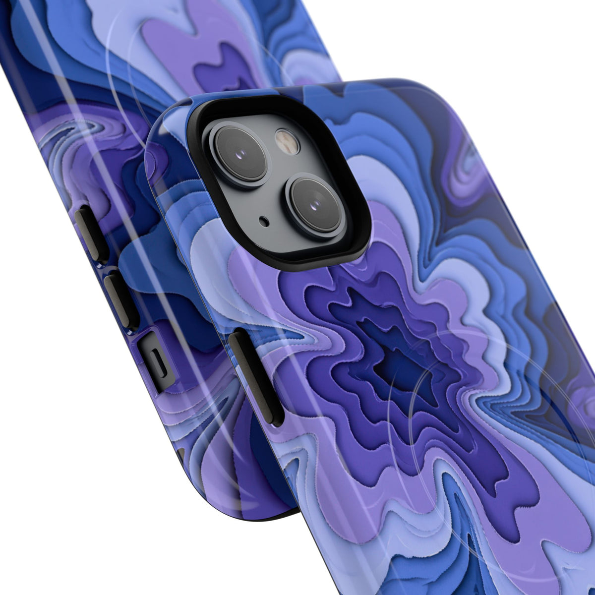 Periwinkle Strata Bloom · Tough 2.0 Magnetic Phone Case for iPhone · Purple