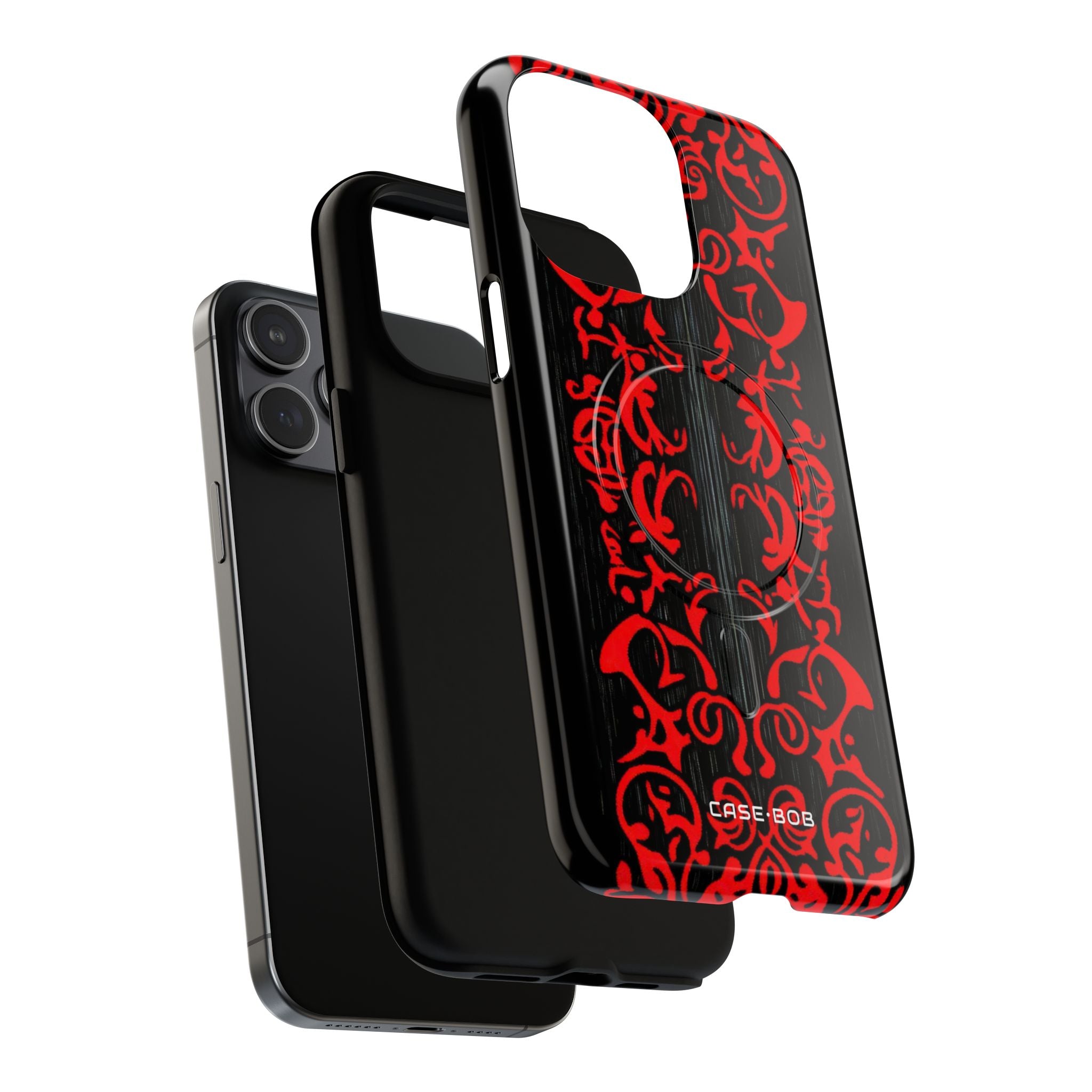Crimson Spiral iPhone 15 Pro Max Case - Tough+