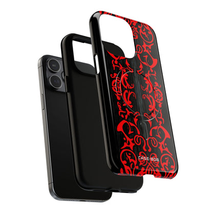 Crimson Spiral iPhone 15 Pro Max Case - Tough+