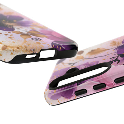 Gilded Violet Bloom · Tough Phone Case for Samsung