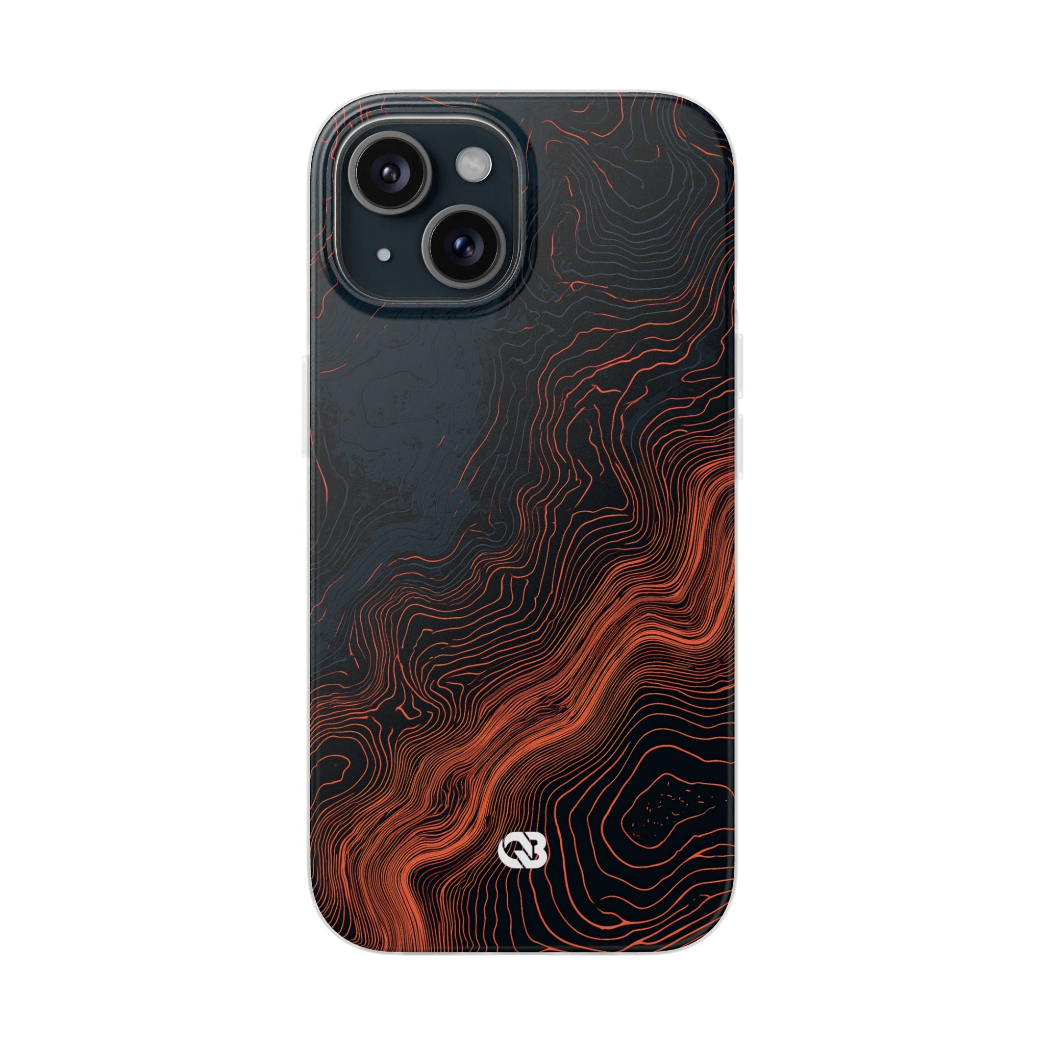 Black Lite Phone Case for iPhone - Volcanic Basalt Map