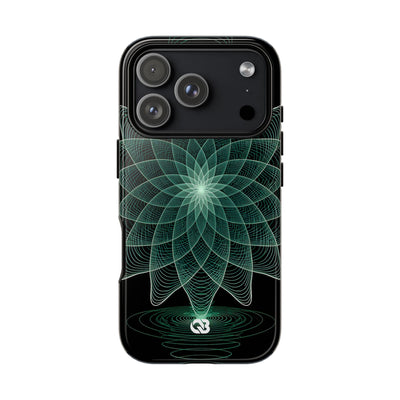 Verdant Harmonic Bloom · Tough Phone Case for iPhone · Black