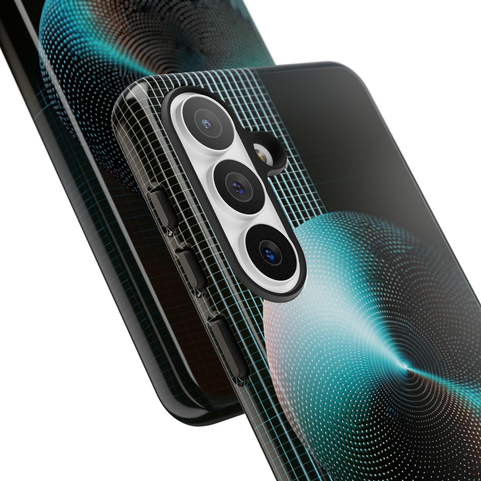 Blue Tough Phone Case for Samsung - Cyan Vector Sphere
