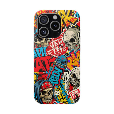 Skate Skull Riot · Lite Phone Case for iPhone ·  Red