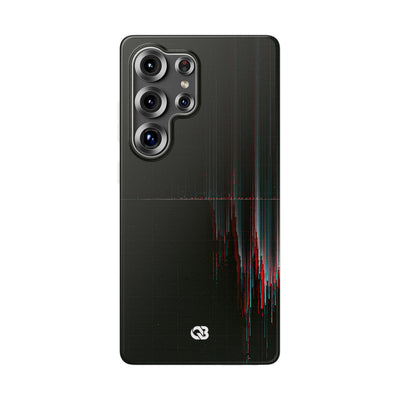 Black Lite Phone Case for Samsung - Corrupted Data Stream