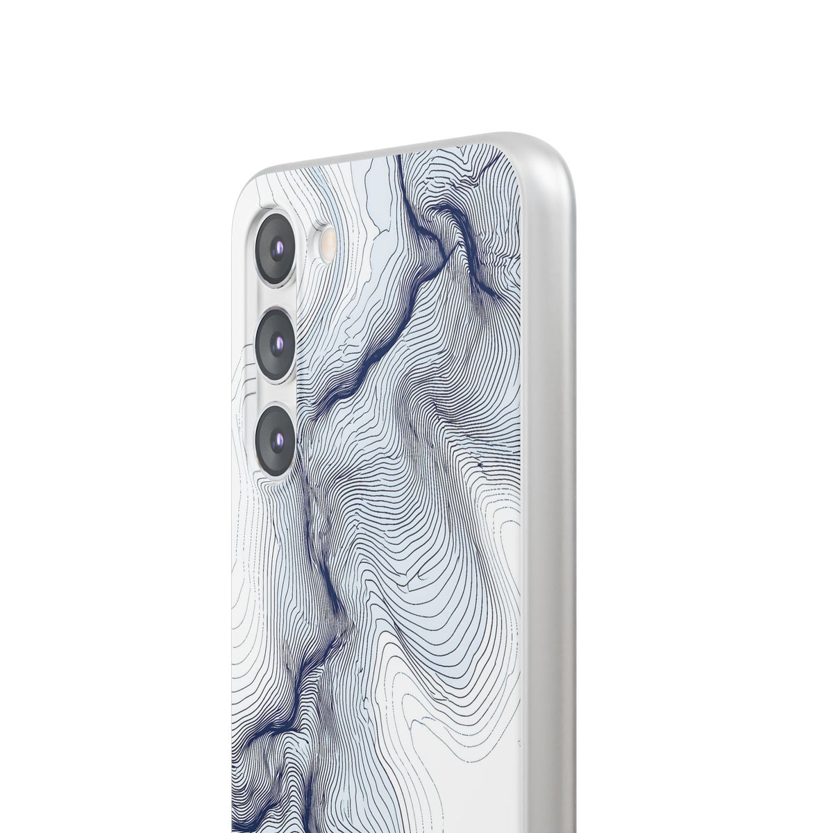Nordic Ridge Contour · Lite Phone Case for Samsung · White