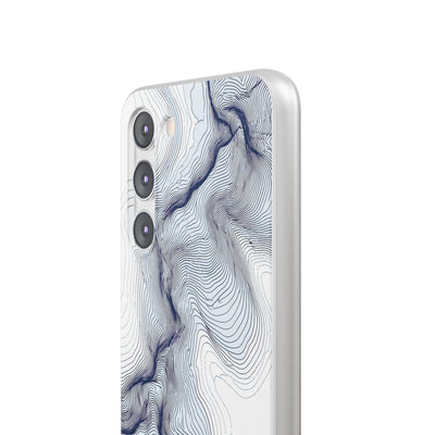 Nordic Ridge Contour · Lite Phone Case for Samsung · White