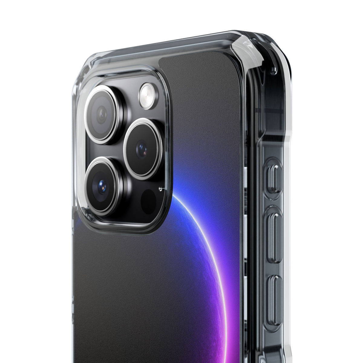 Luminous Eclipse · Clear Impact Magnetic Phone Case for iPhone · Black