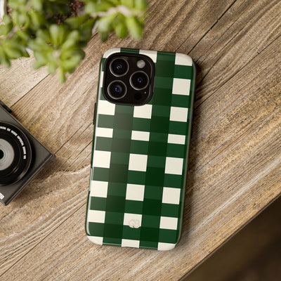Hunter Green Plaid · Tough Phone Case for iPhone