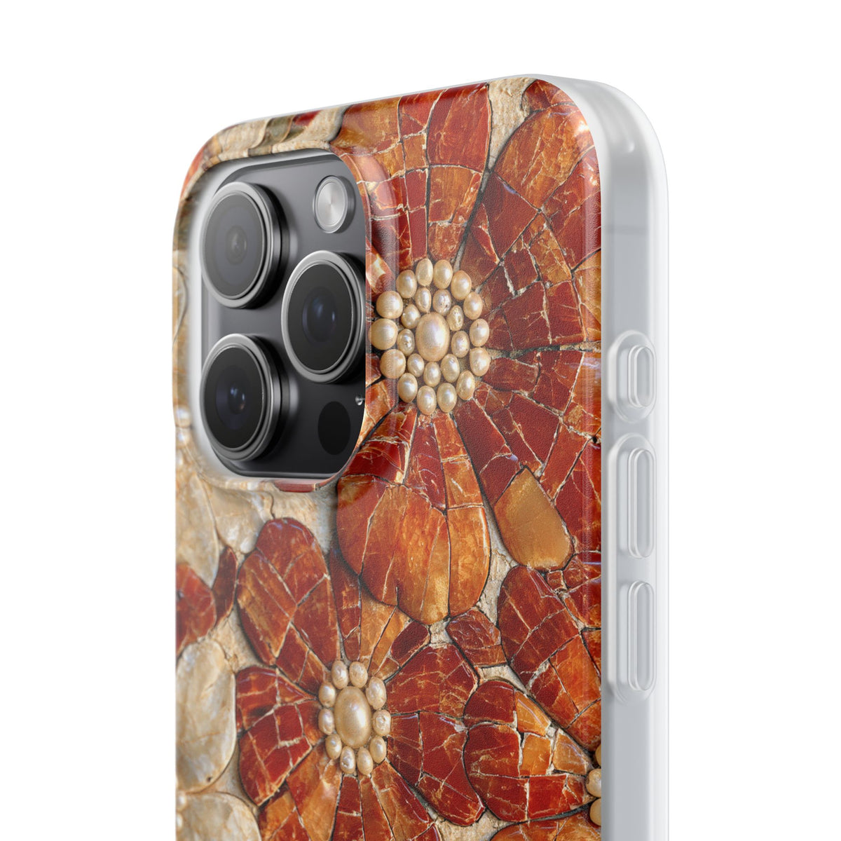 Carnelian Pearl Bloom · Lite Phone Case for iPhone ·  Orange