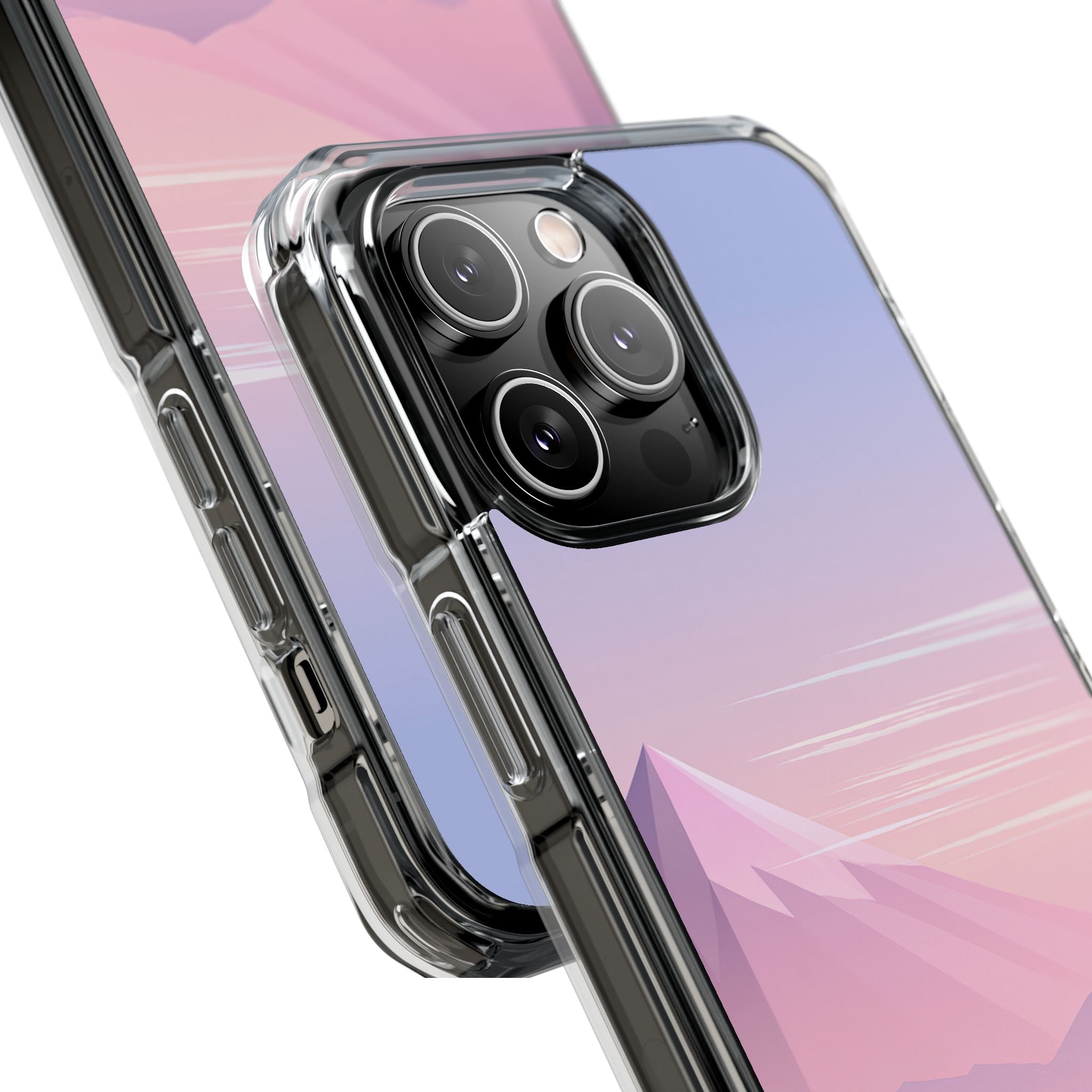 Purple Impact MagSafe Phone Case for iPhone - Lavender Alpine Dawn