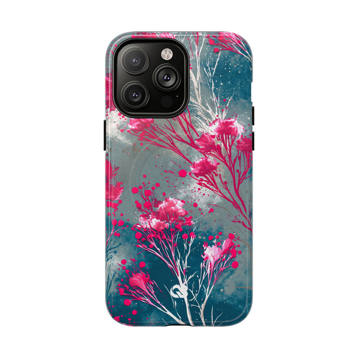 Cyber Blossom · Tough 2.0 Magnetic Phone Case for iPhone · Teal