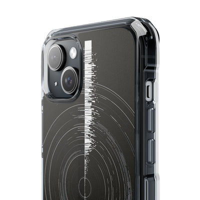 Black Impact MagSafe Phone Case for iPhone - Obsidian Orbital Signal