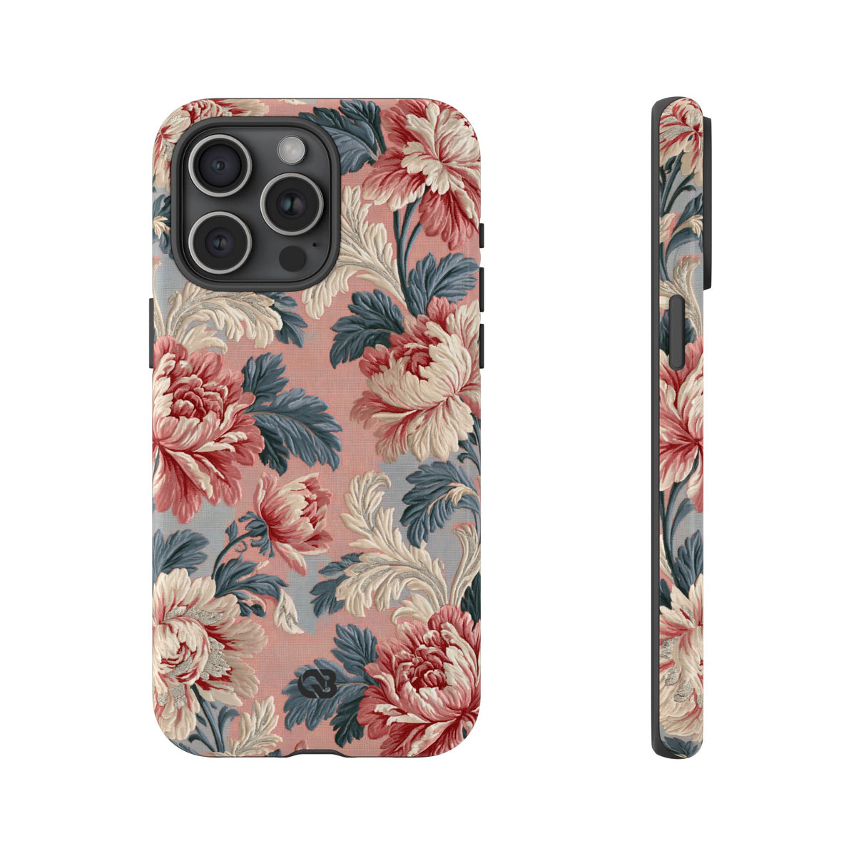Blush Peony Jacquard · Tough Phone Case for iPhone · Pink
