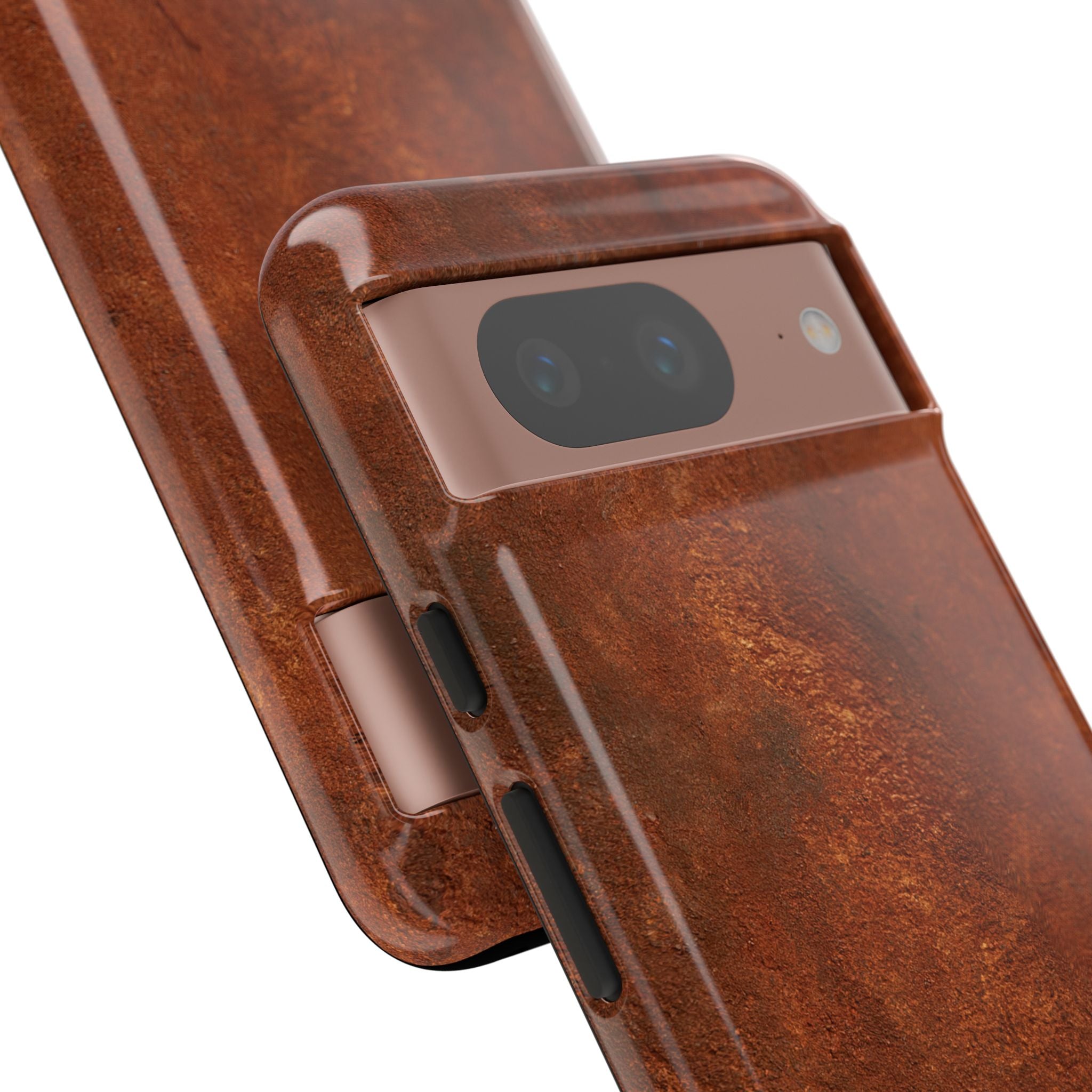 Orange Tough Phone Case for Google Pixel - Oxidized Iron Crust