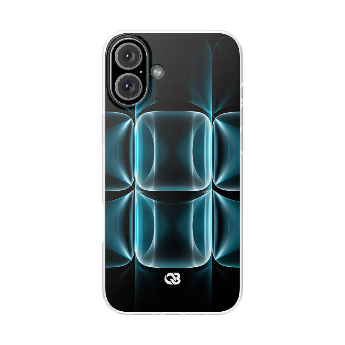 Translucent Cyber Grid · Lite Phone Case for iPhone ·  Teal