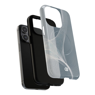 Grey Tough 2.0 Magsafe Phone Case for iPhone - Slate Mesh Horizon