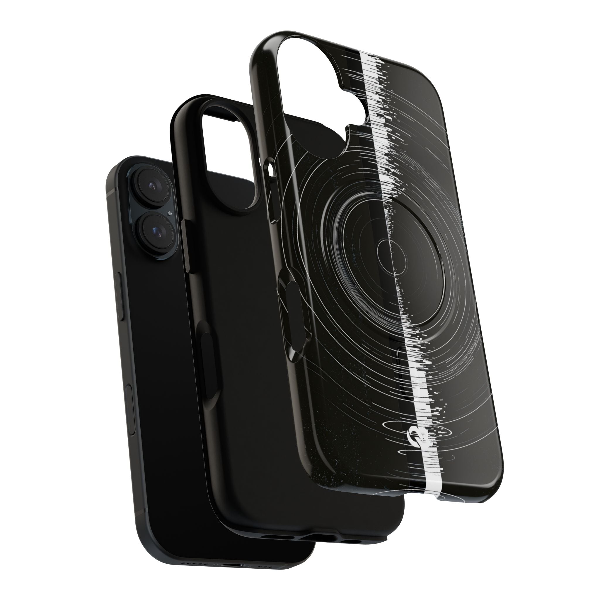 Black Tough 2.0 Magsafe Phone Case for iPhone - Obsidian Orbital Signal