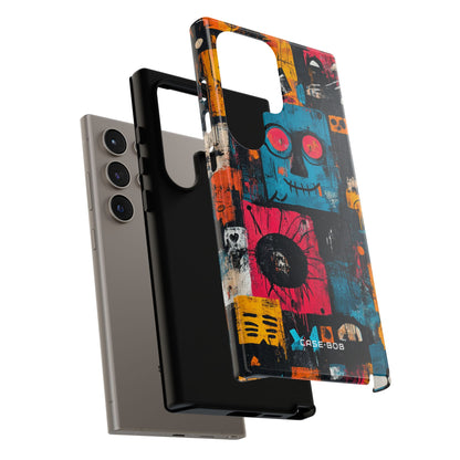 Sininen ommel hymy Samsung S24 Ultra -kova kuori