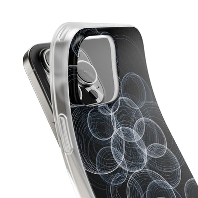Black Lite Phone Case for iPhone - Frosted Ring Matrix
