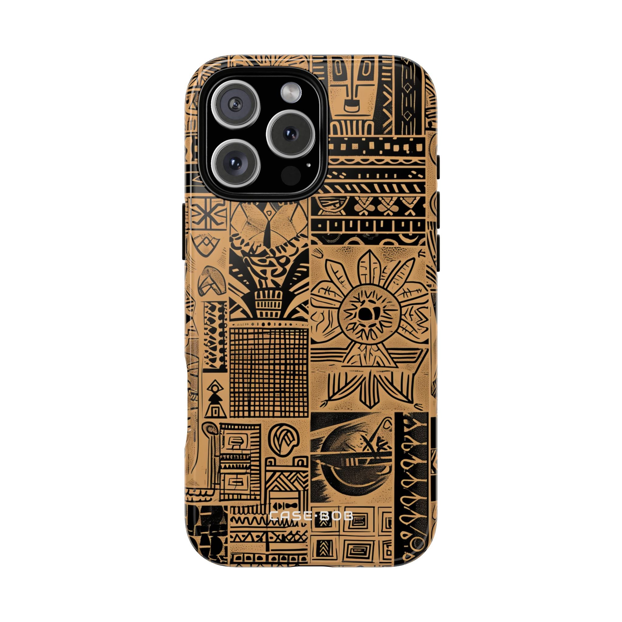 Tribal Faces iPhone 16 Pro Max Cover - Tough