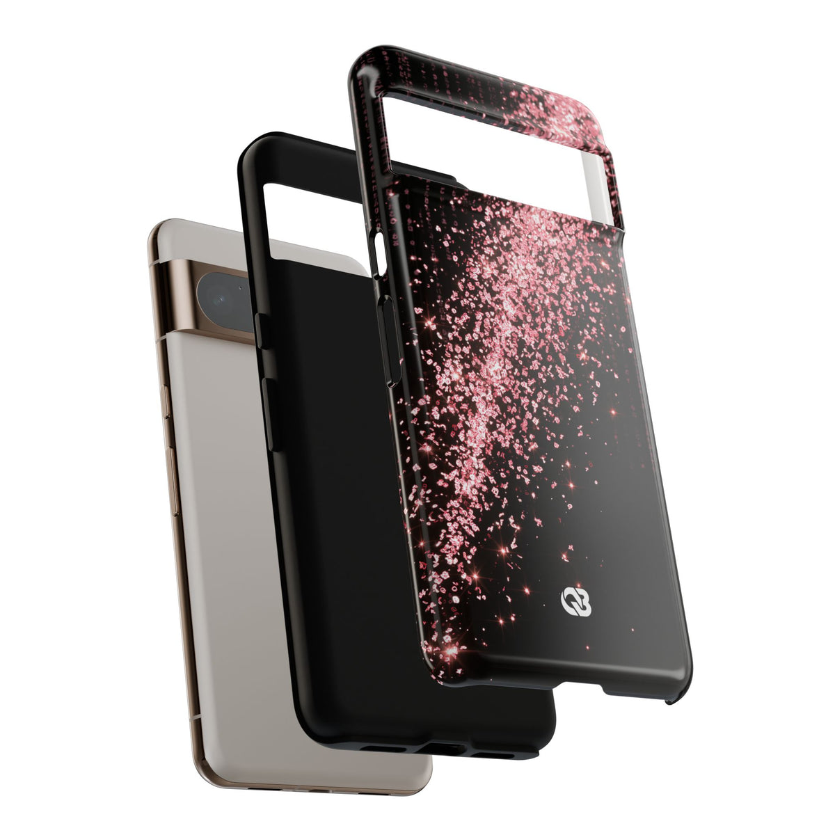 Rose Digital Cascade · Tough Phone Case for Pixel ·  Pink