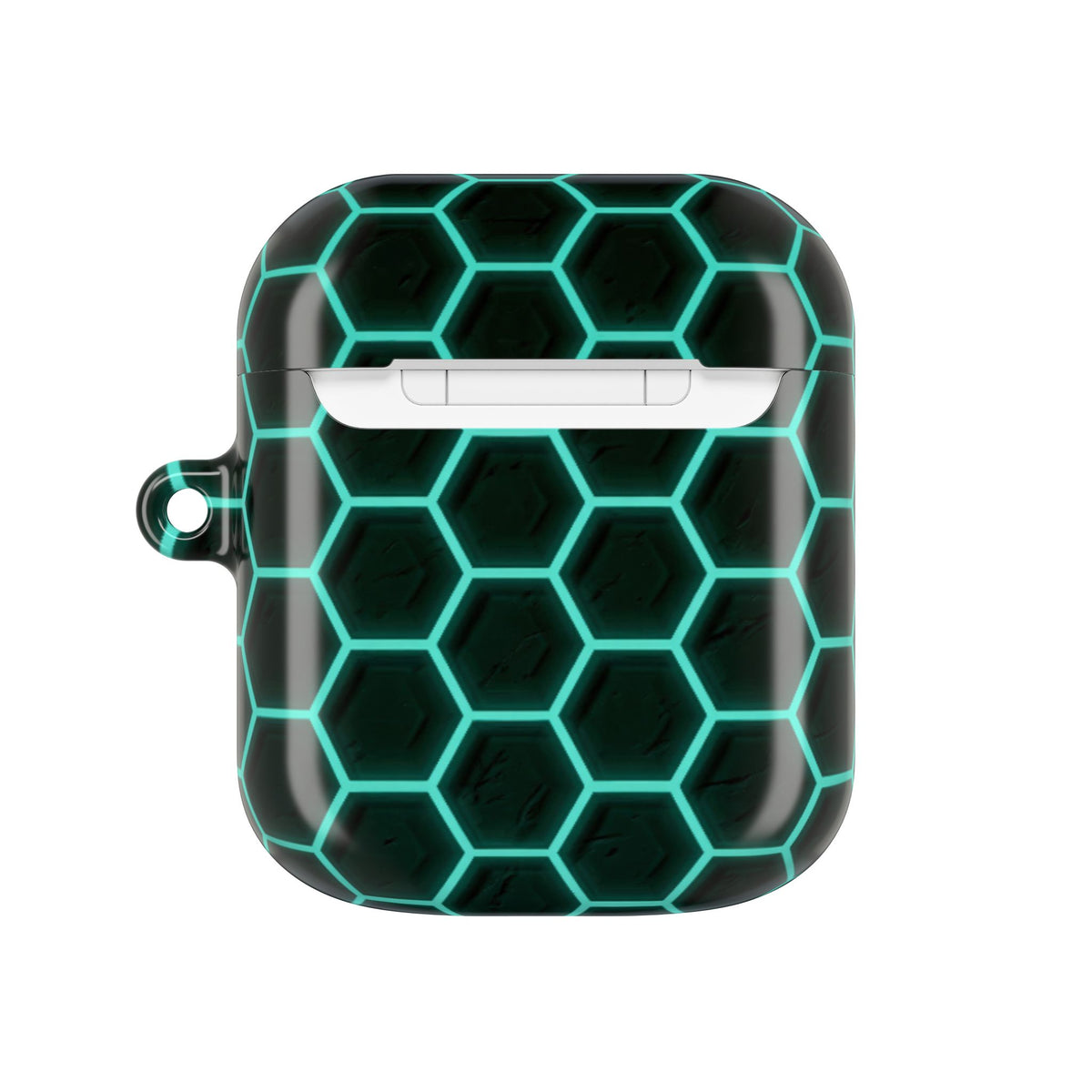 Neon Hex Spectrum · Hard Case for AirPods & AirPods Pro · Teal