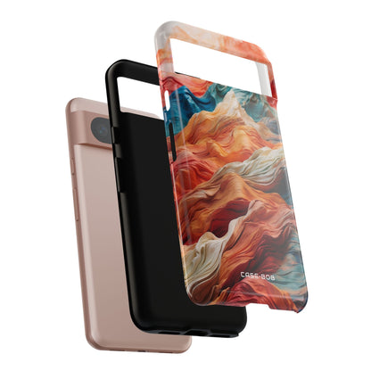 Fabric Peaks Cream Google Pixel 8 Case - Tough