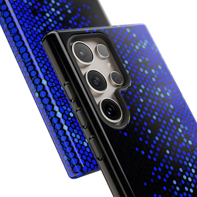 Cobalt Hex Dispersion · Tough Phone Case for Samsung · Blue