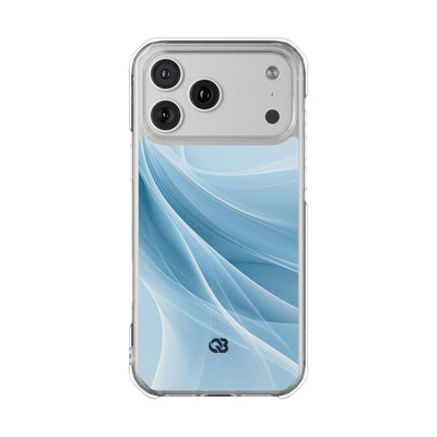 Glacial Ridge Contours · Clear Impact Magnetic Phone Case for iPhone · Blue