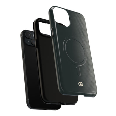 Grey Tough 2.0 Magsafe Phone Case for iPhone - Charcoal Tech Grid