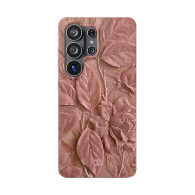 Blush Rose Relief · Lite Phone Case for Samsung · Pink