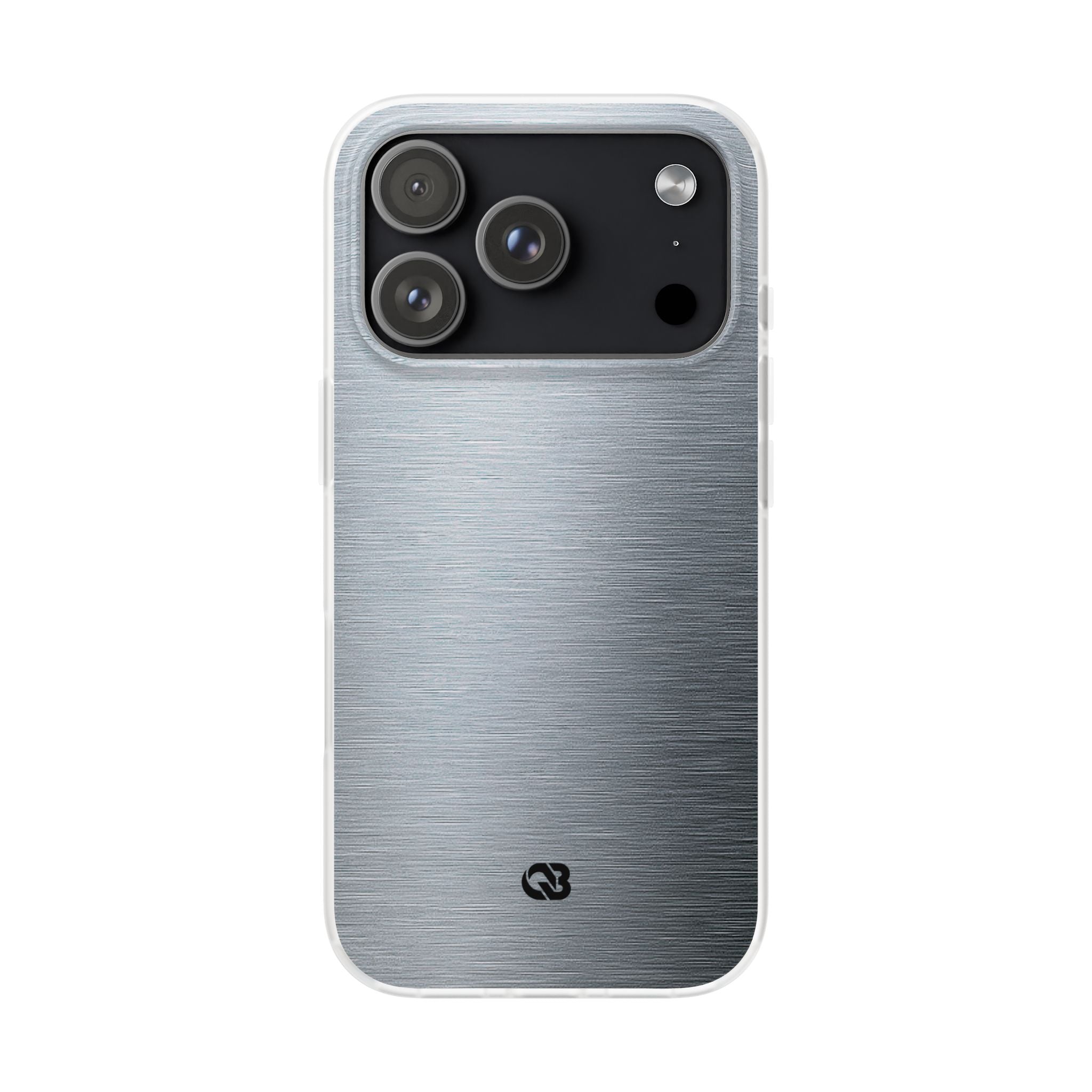 Silver Lite Phone Case for iPhone - Satin Chrome Grain