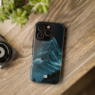 Glacial Alpine Peak · Tough Phone Case for iPhone · Blue