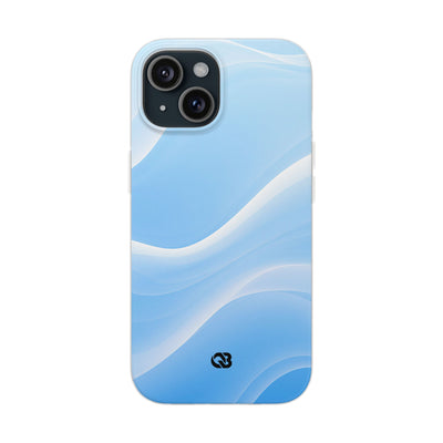 Blue Lite Phone Case for iPhone - Glacial Blue Silk
