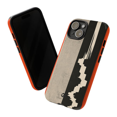 Orange Tough Phone Case for iPhone - Orange Monolith Rift