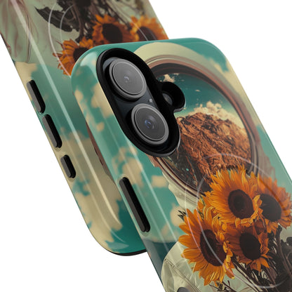 Sunflower Astronaut iPhone 16 Case - Tough+
