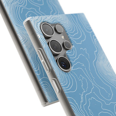 Blue Lite Phone Case for Samsung - Glacial Ridge Topo