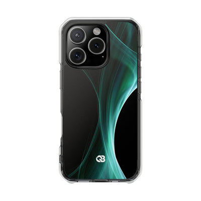 Emerald Lumen · Clear Impact Magnetic Phone Case for iPhone · Green
