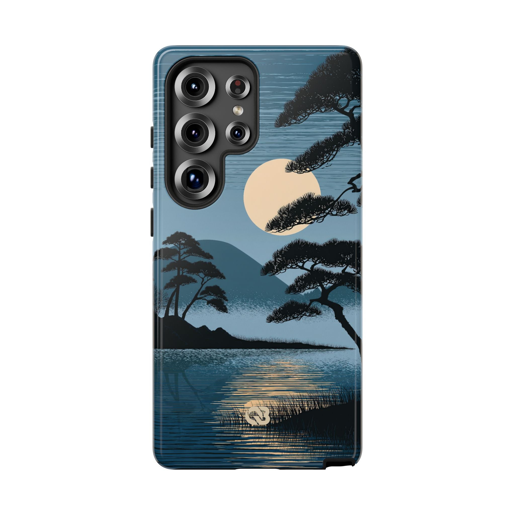 Blue Tough Phone Case for Samsung - Midnight Kyoto Pine