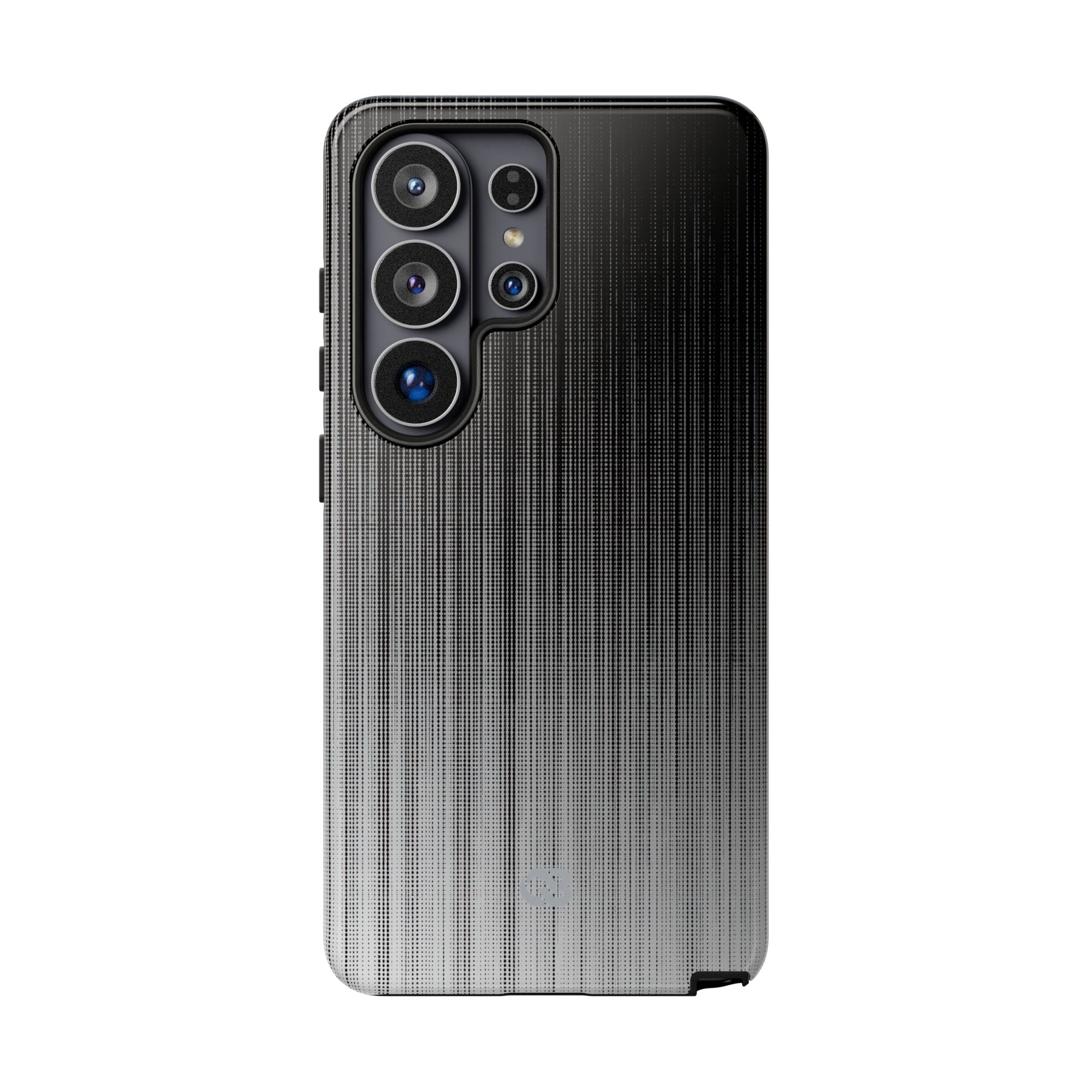 Grey Tough Phone Case for Samsung - Static Vertical Dither