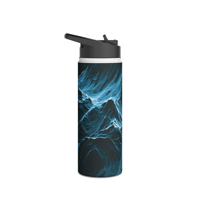 Nordic Frost Peak · Insulated Water Bottle · Blue