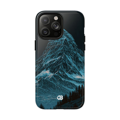 Glacial Alpine Peak · Tough 2.0 Magnetic Phone Case for iPhone · Blue