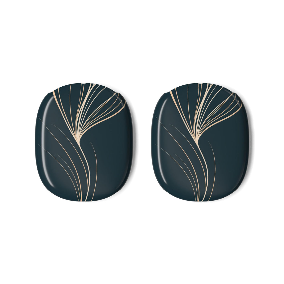 Botanical Contour · Hard Case for AirPods Max · Teal