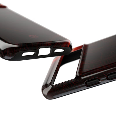Red Tough Phone Case for Google Pixel - Crimson Flare Flux
