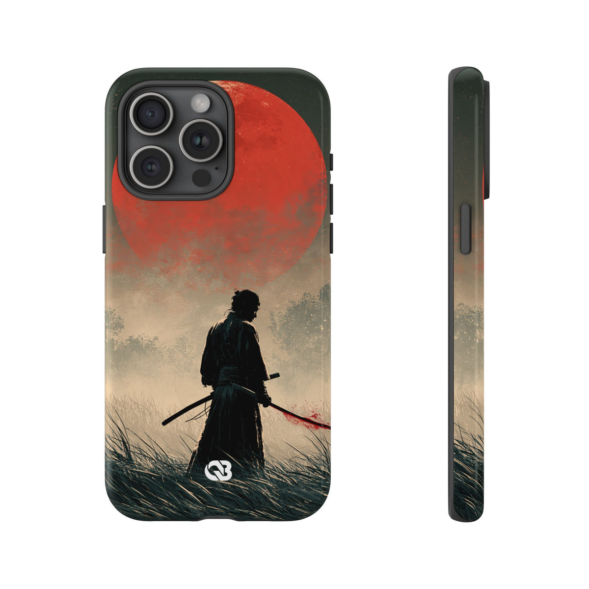 Crimson Moon Ronin · Tough Phone Case for iPhone · Red