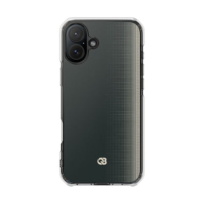 Grey Impact MagSafe Phone Case for iPhone - Charcoal Tech Grid