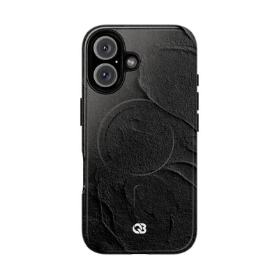 Obsidian Stucco Relief · Tough 2.0 Magnetic Phone Case for iPhone · Black