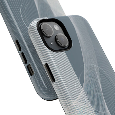 Grey Tough 2.0 Magsafe Phone Case for iPhone - Slate Mesh Horizon
